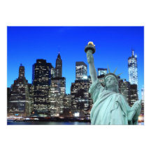 Manhattan Skyline and The Statue of Liberty Announcement