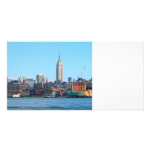 Manhattan Skyline as Seen From Hoboken, NJ Photo Card Template