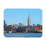 Manhattan Skyline as Seen From Hoboken, NJ Vinyl Magnets