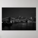 Manhattan Skyline II B&W posters