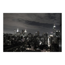 Manhattan Skyline III B&W posters