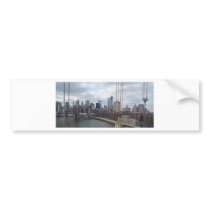 Manhattan skyline New York Bumper Stickers