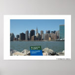 Manhattan Skyline Satire Poster 16 x 11 posters