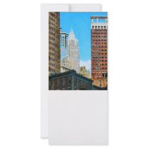 Manhattan Skyscraper Personalized Rack Card