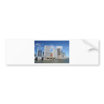 Manhattan viewed from the water. bumper sticker