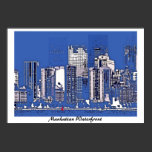 Manhattan Waterfront, photo, art poster posters