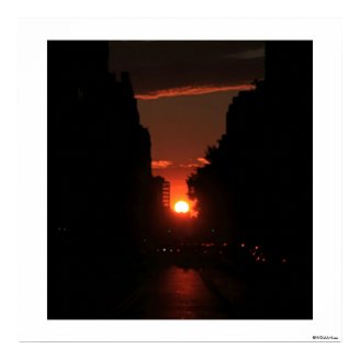 Manhattanhenge - 7/13/11 print