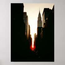 Manhattanhenge and Chrysler Building, Small Posters