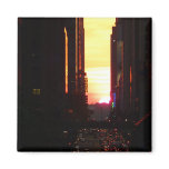 Manhattanhenge Sunset New York City magnets
