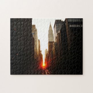 Manhattanhenge Sunset Puzzle - New York City puzzle