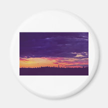 Manhatten Morn Refrigerator Magnet