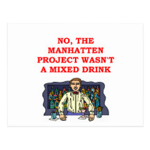 manhatten project post card