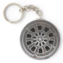 Manhole Cover keychains