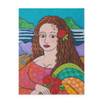 Manic Mona Postcard