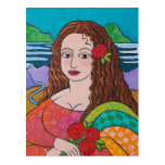 Manic Mona Postcard