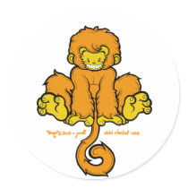 Manic Mongo Sticker 1 by atombat Manic Mongo Sticker 1