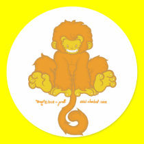 Manic Mongo Sticker 2 stickers