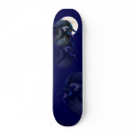 Manic Raven with Moon skateboard