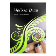 Manicure Pedicure Salon Technician Business Card