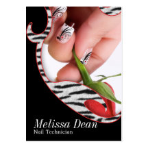 Manicure Pedicure Salon Technician Business Card