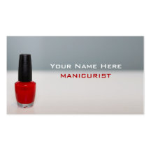 Manicurist Business Cards