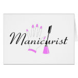 Manicurist Greeting Cards