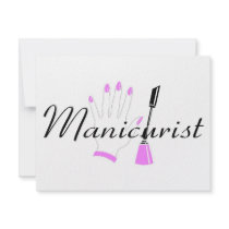 Manicurist invitations by TeeZazzle Manicurist invitations
