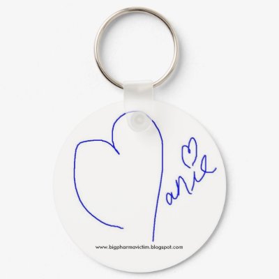 Manielogo, www.bigpharmavictim.blogspot.com keychain by rusjulmc