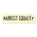 manifest equality bumper sticker bumper stickers