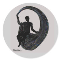 Manifesting Reality Round Sticker
