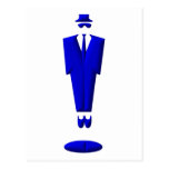 manikin / suit / man postcard