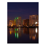 Manila bay nightscape postcard