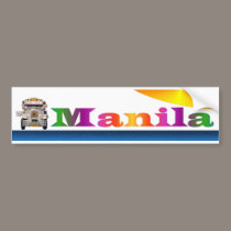 Manila bumper stickers by burbankpilot Manila bumper stickers
