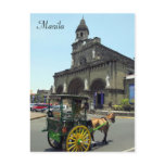 manila cathedral cart post cards