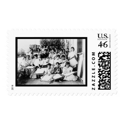 Manila Embroidery Class 1901 Postage by lc_vintagephotos