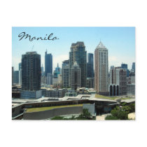 manila skyline post card
