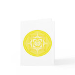 Manipura chakra Mandala - greeting card