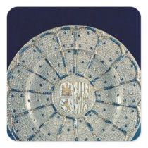 Manises dish, bearing the arms square sticker