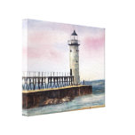 Manistee North Pierhead Lighthouse StretchedCanvas Gallery Wrapped Canvas