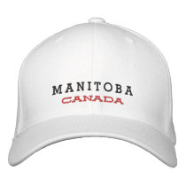 MANITOBA, CANADA HAT embroidered hats by Rep_Ya_Hood MANITOBA, CANADA HAT embroidered hats