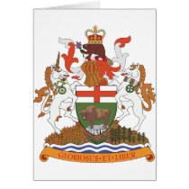 Manitoba Coat Of Arms Card