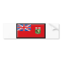 Manitoba Flag bumper stickers