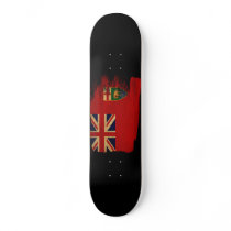 Manitoba Flag Skateboard