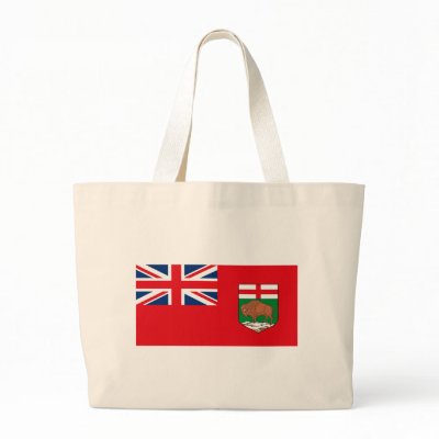 Manitoba Flag Tote Bag by FlagTshirts