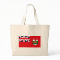 Manitoba Flag Tote Bag by FlagTshirts Manitoba Flag Tote Bag