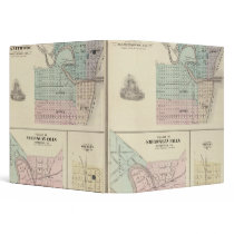 Manitowoc, Sheboygan and Hilbert, Wis Vinyl Binder
