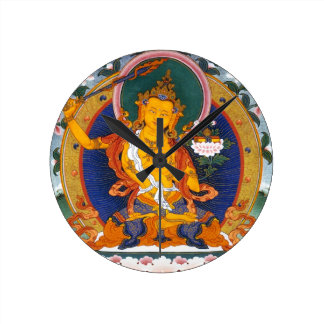 MANJUSHRI TIBET MYTHOLOGY WALL CLOCK