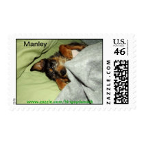 Manley pup postage stamps