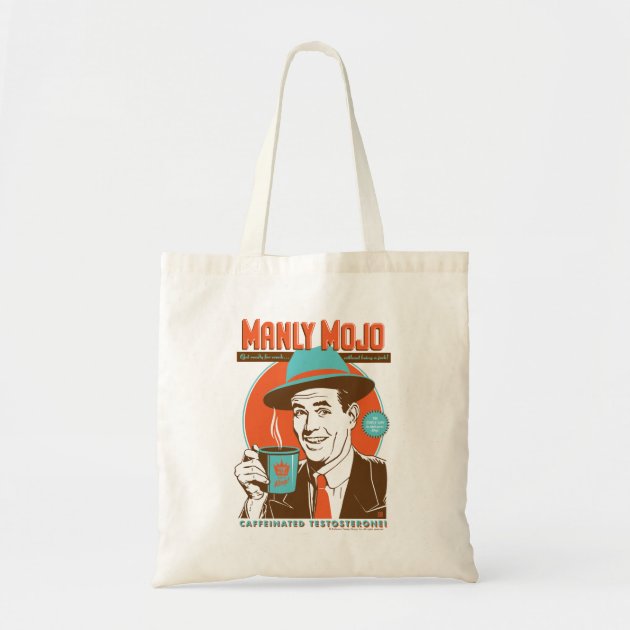 Manly Mojo Coffee Budget Tote Bag