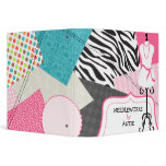 Mannequin and Fabrics Sewing Binder